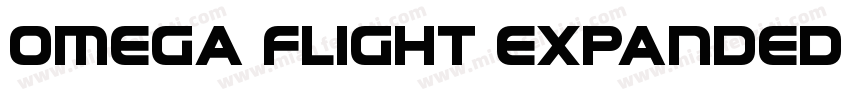Omega Flight Expanded Regular字体转换